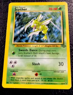 Scyther 26/64 Jungle Regular Pokemon Wizards 1999. 70HP. Great Card! Mint - Image 1