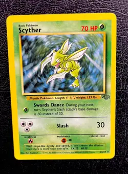 Scyther 26/64 Jungle Regular Pokemon Wizards 1999. 70HP. Great Card! Mint - Image 2