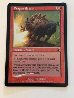 MTG Dragon Breath, FOIL LP - Image 1