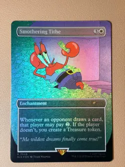 Smothering tithe - sponge bob secret lair 7009 - Foil - English - MTG Secretlair - Image 1