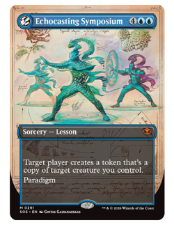 Echocasting Symposium - Borderless Secrets of Strixhaven MTG - Image 1