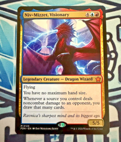 Niv-Mizzet, Visionary MTG Foundations 123 Mythic Near Mint Pack Fresh - Image 1