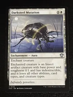 MTG Commander: Secrets of Strixhaven Darksteel Mutation 0142 NM - Image 1