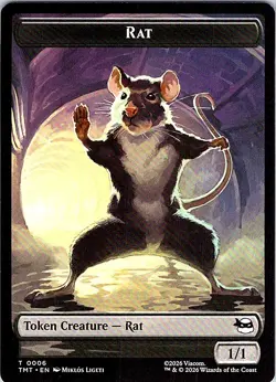Teenage Mutant Ninja Turtles #6 // 1 Rat // Copy Double-Sided Token - Image 1