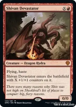 Shivan Devastator MTG Dominaria United Mythic NM Pck Fresh - Image 1