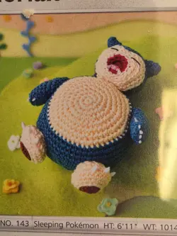 Snorlax 109/159 NM / M - Asako Ito Crocheted Art RARE Crown Zenith Pokemon Card - Image 2