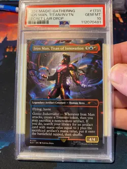 MTG Secret Lair Drop Iron Man Titan of innovation PSA 10 - Image 1