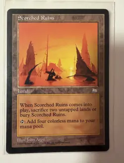 MTG Magic The Gathering Scorched Ruins Weatherlight LP - Image 1