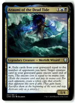 Araumi of the Dead Tide 267 Uncommon Commander Legends Magic: The Gathering NM - Image 1