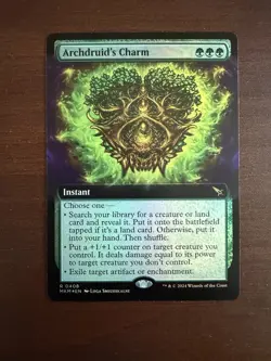 Archdruid's Charm (Extended Art) [MKM - 408] - NM [Foil] TCG MTG - Image 1