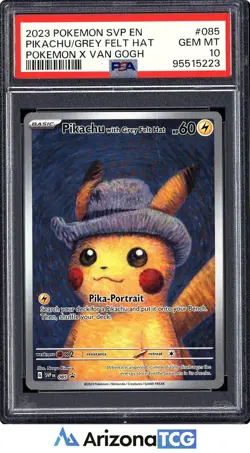 Pokemon 2023 Pikachu With Grey Felt Hat 085 Van Gogh Promo GEM MINT PSA 10 - Image 1