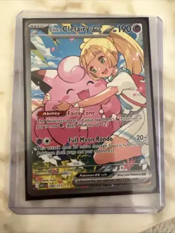 Pokemon TCG Acended Heroes Lillie's Clefairy EX 280/217 PACK FRESH M - Image 1