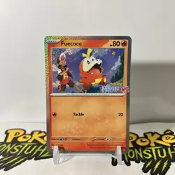Fuecoco SVP 192 - Pokemon Horizons Stamped Holo Black Star Promo 2024 - NM - Image 1