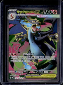 2025 Pokemon Phantasmal Flames Mega Charizard X ex Ultra Rare #109/094 - Image 1