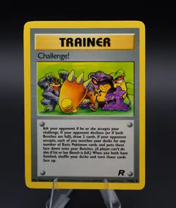 Challenge Trainer Team Rocket Pokemon Card 74/82 Uncommon TCG 2000 WOTC - Image 1