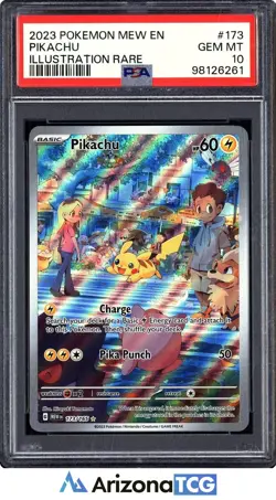 Pokemon 2023 Pikachu 173/165 Illustration Rare 151 GEM MINT PSA 10 - Image 1
