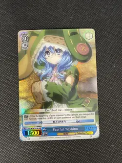 Date A Live: Fearful Yoshino (RRR) Foil Weiss Schwarz Card / W79-TE13 - Image 1