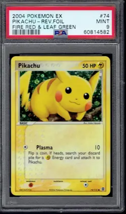 2004 Pokemon Pikachu Reverse Foil 74/112 PSA 9 (FireRed & LeafGreen) - Image 1