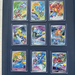 Pokemon Set of 9 - First Partner Illustration Collection Promo 30th Anniversary - Image 1