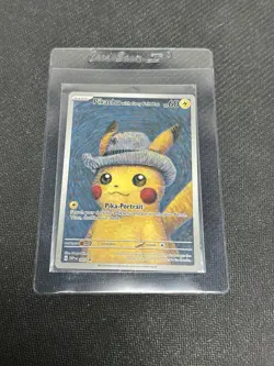 Pikachu with Grey Felt Hat Promo Card - Pokemon x Van Gogh SVP 085 NM - Image 1