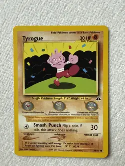 Tyrogue 66/75 Regular Neo Discovery Pokemon TCG LP - Image 1