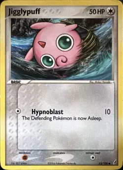Jigglypuff 53/100 Common Crystal Guardians Pokemon Lightly Played - Image 1