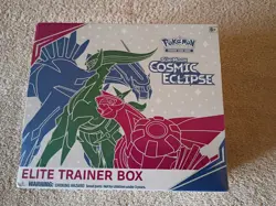 Amazing Factory Sealed Pokemon Cosmic Eclipse Elite Trainer Box & Acrylic Case - Image 2