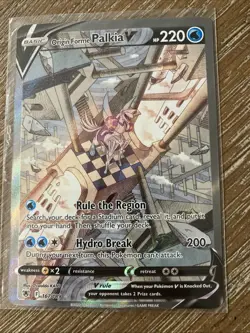 Pokemon Origin Forme Palkia V Card 167/172 Full Art Holo Rare - Image 1