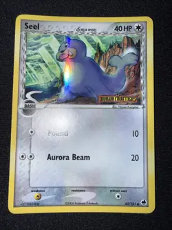 2006 Pokemon EX Dragon Frontiers 62/101 Seel Reverse Holo LP Rare Card STAMPED - Image 1