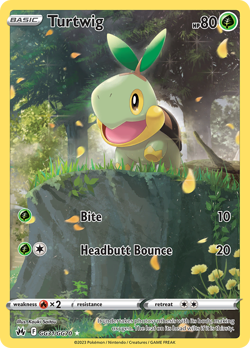 TURTWIG GG31/GG70 HOLO CROWN ZENITH GALARIAN GALLERY POKEMON NM - Image 1