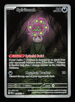 Spiritomb 148/132 Illustration Rare Mega Evolution Pokemon Card - Image 1