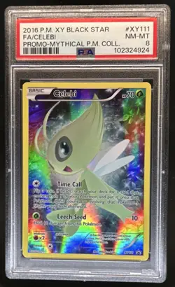 Pokemon XY Promos Celebi #XY111 PSA 8 - Image 1
