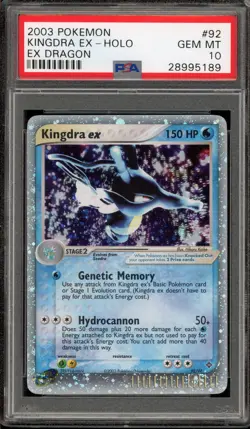 Pokemon Kingdra ex EX Dragon Holo Ultra Rare #92 PSA 10 Gem Mint - Image 1