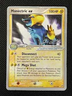 Manectric ex 101/107 EX Deoxys Ultra Rare Holo Pokemon Card TCG PLAYED - Image 1