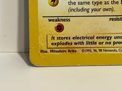 Vintage 1999 Pokemon TCG Jungle ELECTRODE Non-Holo Rare 18/64 HP (Damaged) - Image 4