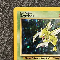 Scyther 10/64 MP/HP - Jungle Set - Vintage WOTC Pokemon TCG (DAMAGE SEE PICS) - Image 3