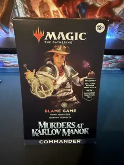 Murders at Karlov Manor Commander Deck - Blame Game MTG Brand New Sealed - Image 1