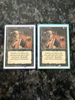 MTG Demonic Tutor Revised Edition x2 - Near Mint Magic The Gathering Cards - Image 1