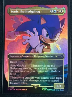 Magic the Gathering MTG Sonic Secret Lair Sonic the Hedgehog Rainbow Foil SP 3 - Image 1