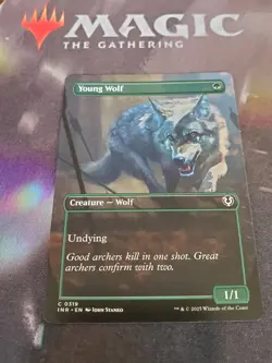 Mtg. 2x Young Wolf. Borderless. Innistrad Remastered. Pack Fresh - Image 1