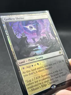 MTG: Edge of Eternities: Foil Godless Shrine: Lightly Played Condition - Image 2