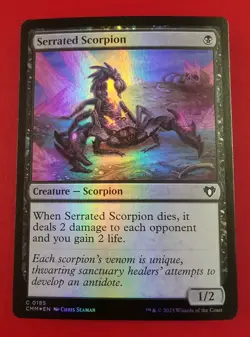 1x Serrated Scorpion | FOIL | Commander Masters | MTG Magic Cards - Image 1