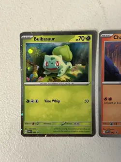 Pokemon 151 Promo Holo Set Charmander Bulbasaur Squirtle SVP 046 047 048 MINT - Image 2