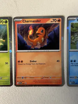 Pokemon 151 Promo Holo Set Charmander Bulbasaur Squirtle SVP 046 047 048 MINT - Image 3