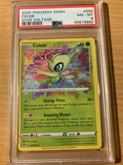 PSA 8 celebi vivid voltage swsh 2020 Pokemon - Image 1