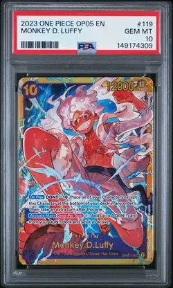 2023 ONE PIECE OP05-AWAKENING OF THE NEW ERA #119 MONKEY D. LUFFY PSA 10 - Image 1
