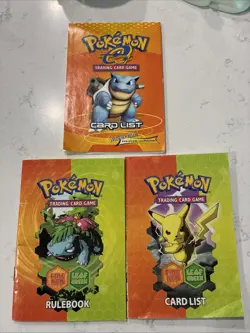 Pokemon EX FireRed & LeafGreen Card List And Rule Book Plus Expedition Card List - Image 1