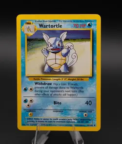 Wartortle Base Set Pokemon Card 42/102 Uncommon TCG 1999 WOTC - Image 1