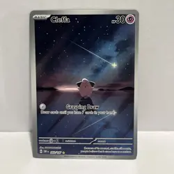 Pokemon TCG Cleffa Full Art Card 202/197 Obsidian Flames Illustration Rare M/Nm - Image 1