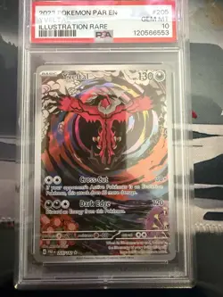 Pokemon TCG Yveltal Paradox Rift Illustration Rare Card 205/182 PSA 10 - Image 1